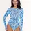 Thumbnail: One-piece swimsuit with sleeves, front zipper and stand-up collar