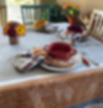 Coteau Cinammon French Country Jacquard Tablecloth