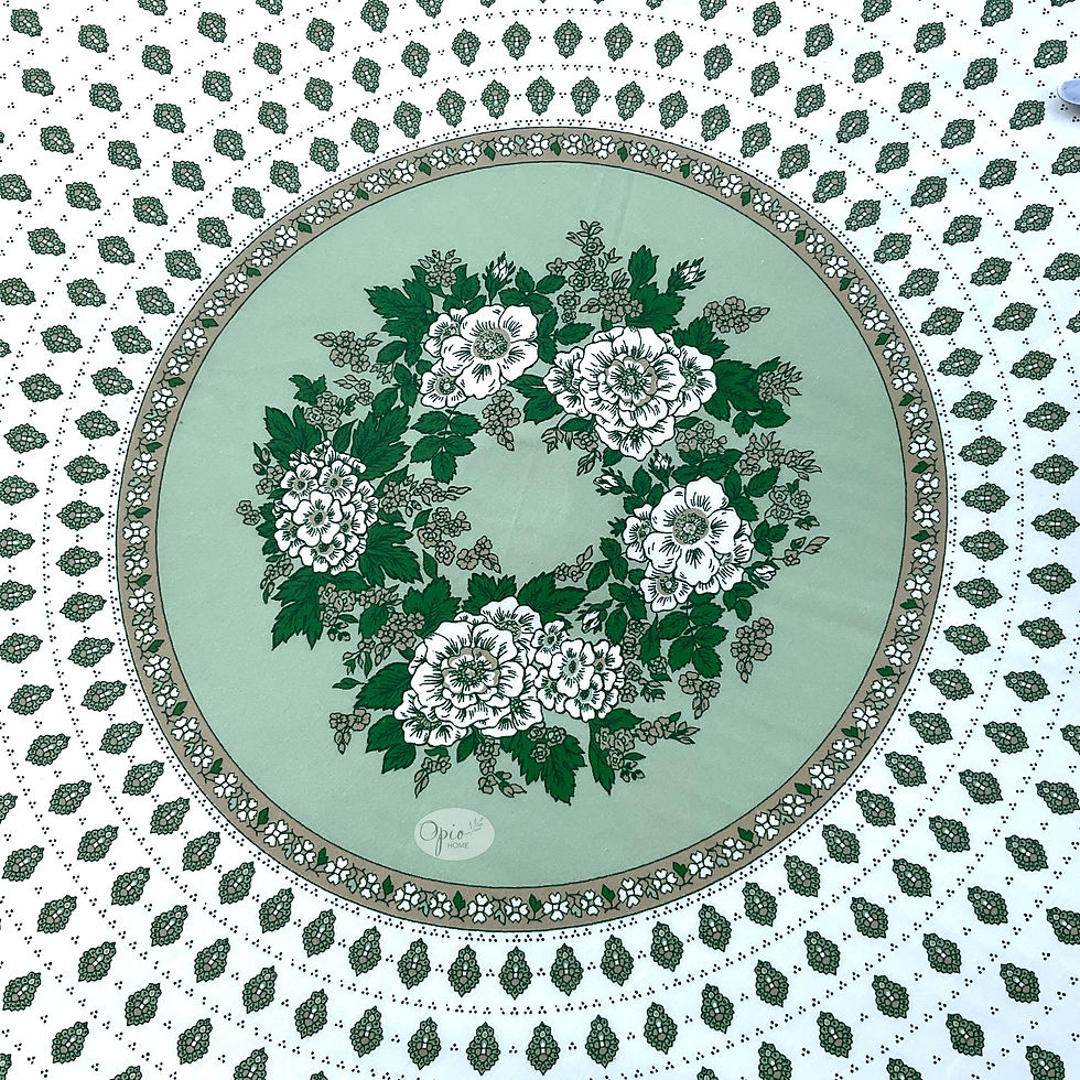 Thumbnail: Bastide - Green Round Coated Cotton