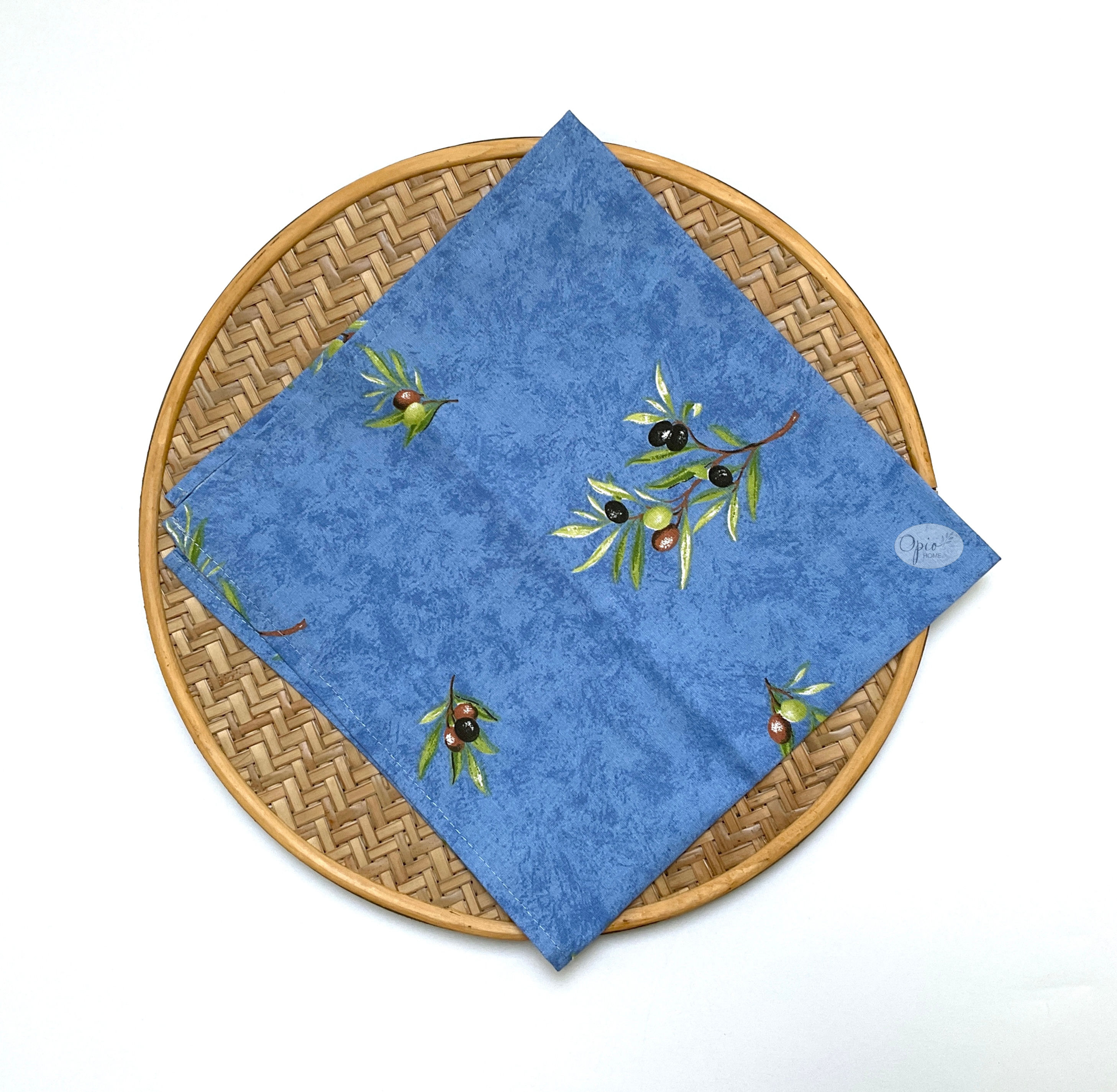L'ensoleillade Clos de Olivier Blue Allover napkin