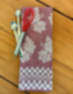 Italian Burgundy Grape Jacquard Tea Towel