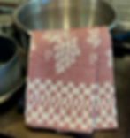 Italian Burgundy Grape Jacquard Tea Towel