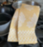 Italian Jacquard Yellow Grapes Tea Towel