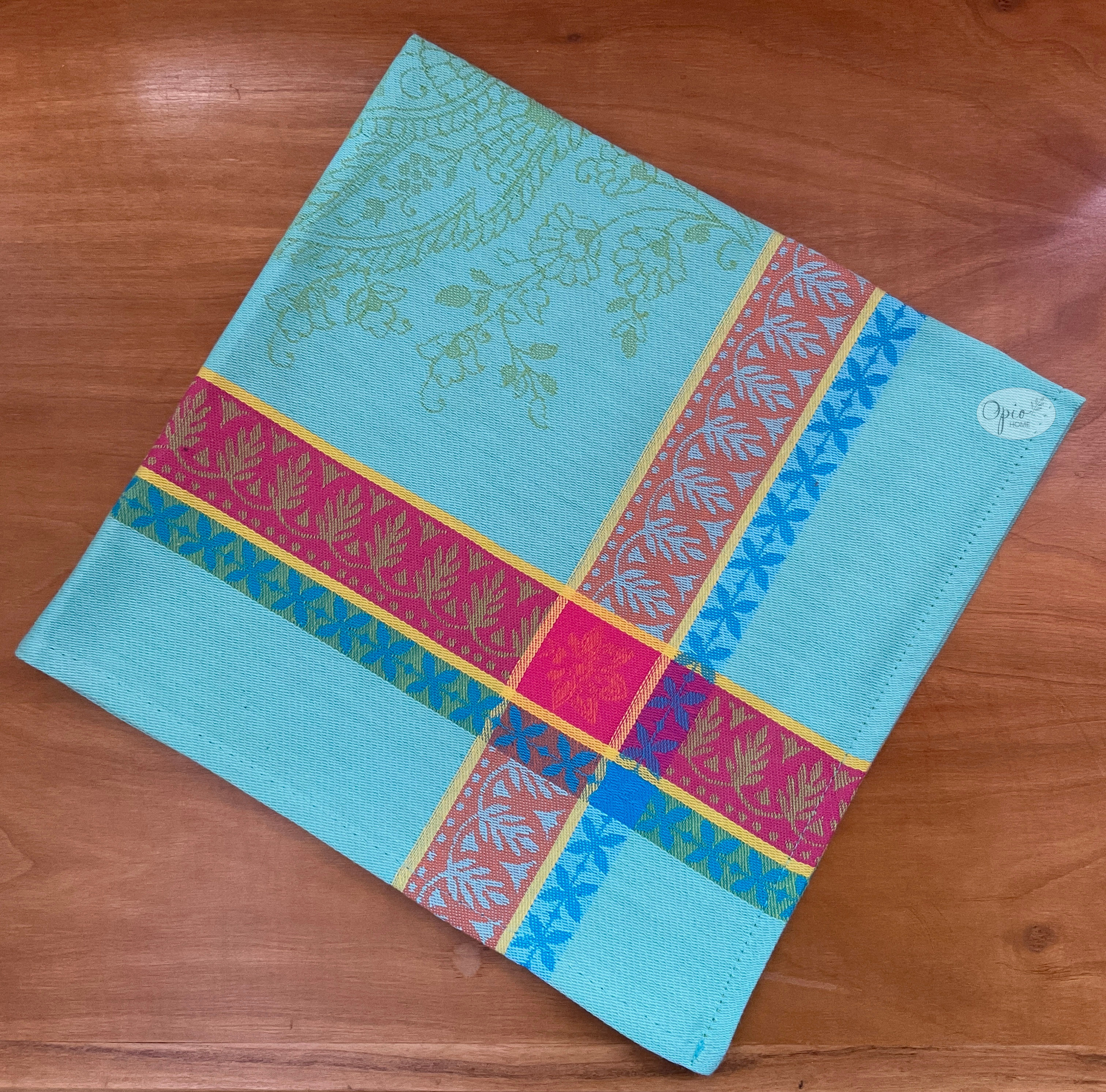 Tissus Toselli Cassis Turquoise Napkin