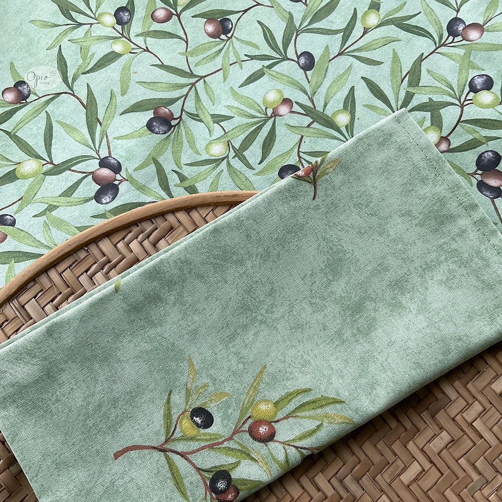 Thumbnail: Clos des Olivier - Green Round Coated Cotton