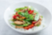 Stir fry Chicken and Vegetables with Ric