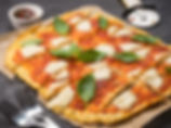homemade cauliflower pizza crust with mo