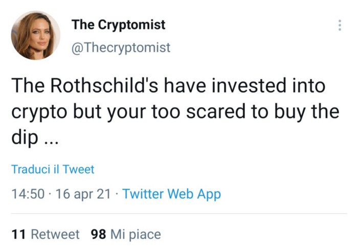 The Cryptomist - Tweet Rotschild