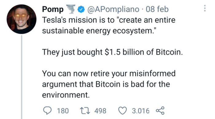 Anthony Pompliano ed il Bitcoin "Green"