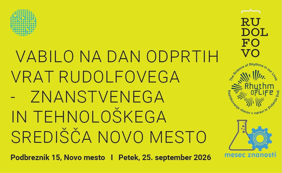 Dan odprtih vrat Rudolfovega ob Evropski noči raziskovalcev 2026 in Mesecu znanosti