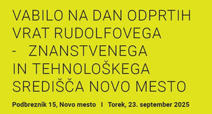 Vabilo na Dan odprtih vrat Rudolfovega 2025
