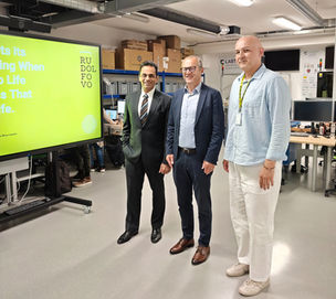 Indian Ambassador Amit Narang during his visit to the Rudolfovo Institute in Novo mesto.
