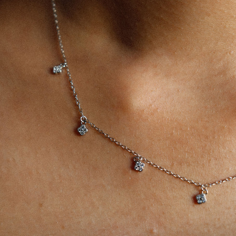 Thumbnail: Meadow 925 sterling silver drop necklace