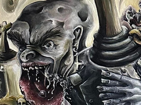 Lust oil painting by Jupigio from the Seven Deadly Sins fine art series, conveying emotional tension and symbolic depth.