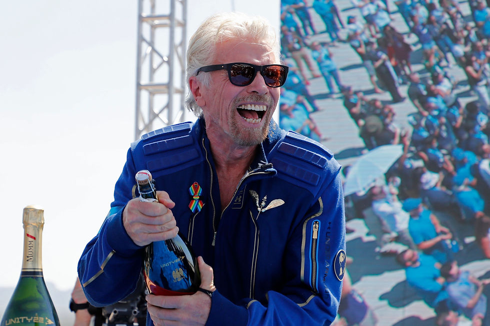 In March 2026, Forbes magazine listed Richard Branson's estimated net worth at US$2,8 billion. Photo: Joe Skipper/Reuters
