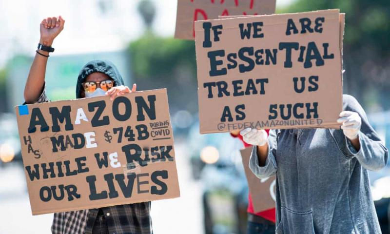 The protests in California/ Photo: AFP