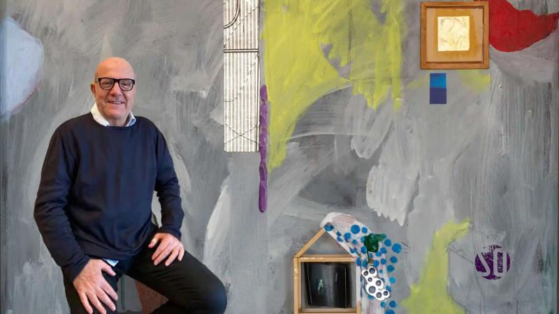 Painter Yusuf Taktak worked as a lecturer at Yeditepe University Faculty of Fine Arts in 1999 and at Yıldız Technical University Faculty of Art and Design, Department of Combined Arts between 2005 and 2017. / Photo: Sanat Okur