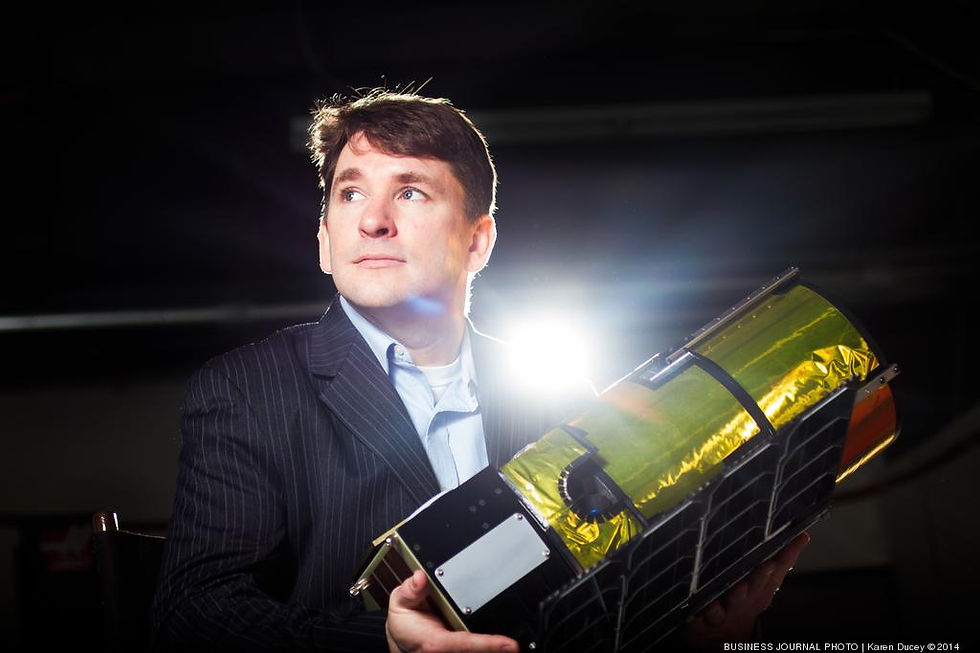 (Chris Lewicki is an entrepreneur, engineer and “near-futurist” focused on the economic development of space/ Photo: Karen Ducey)
