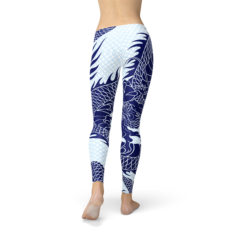 Thumbnail: Womens Japanese Dragon Leggings
