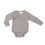 Thumbnail: Smart Long Sleeve Kimono Bodysuit + Bib - Gray