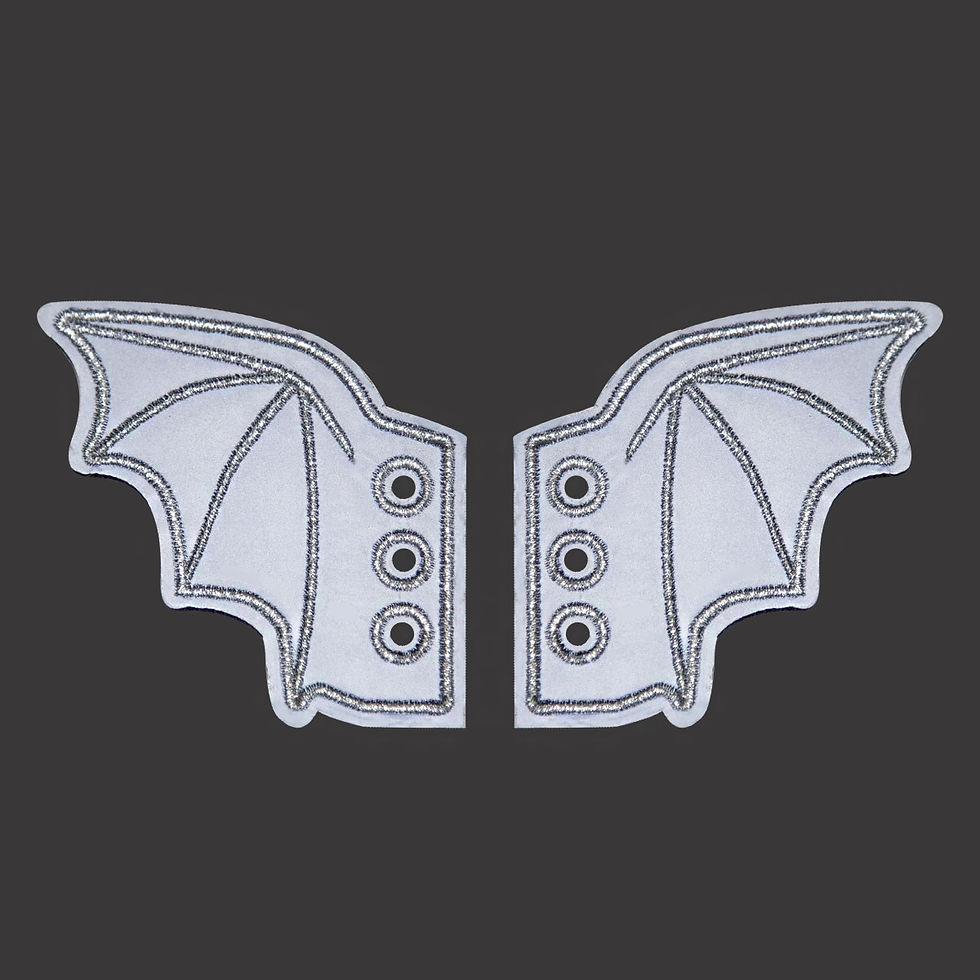 Thumbnail: Black Shoe Wings Ornament Show Halloween Party Fun Skate Shoes DIY Decorations
