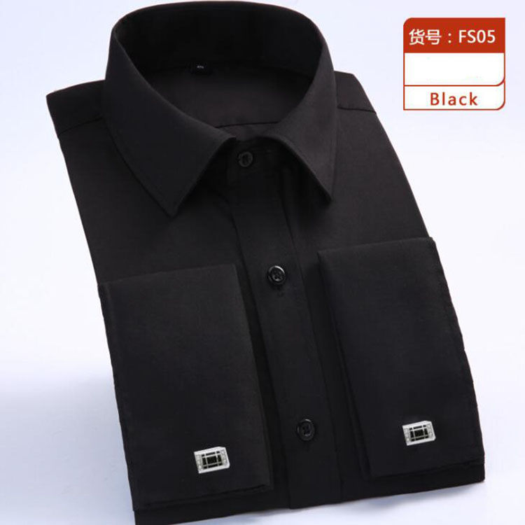Thumbnail: Formal Mens French Cuff Dress Shirt