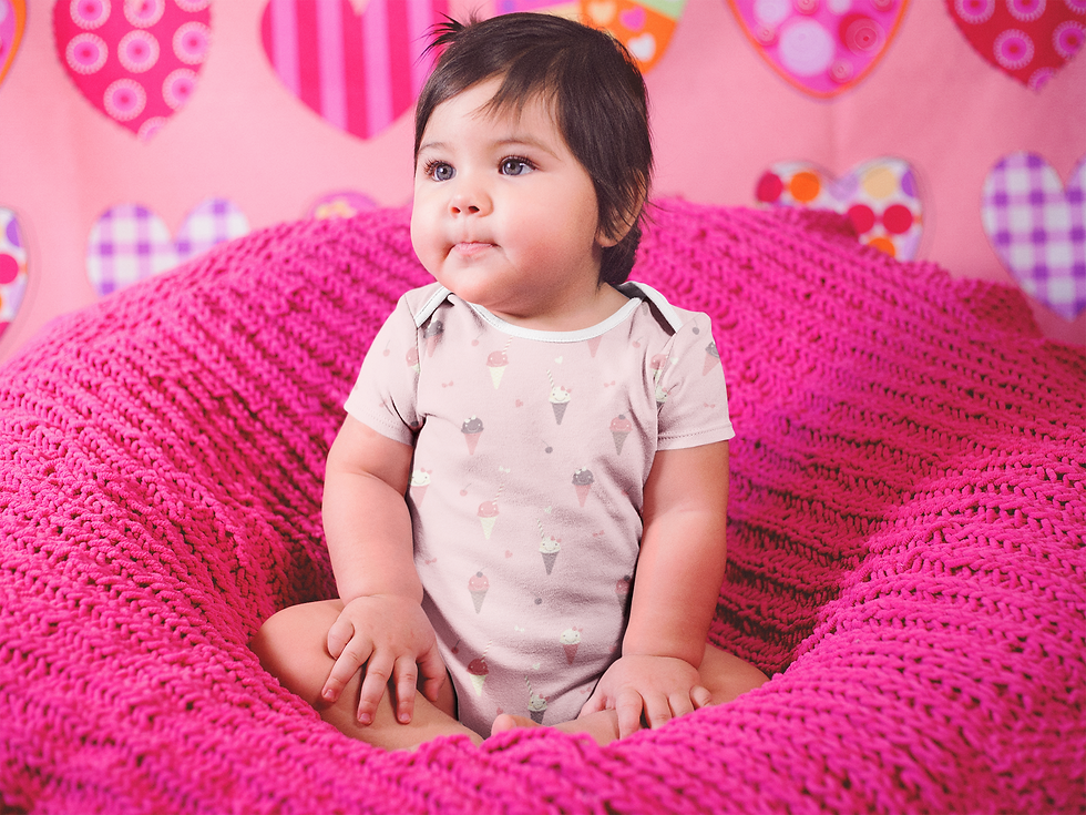 Thumbnail: Pink Cones Onesie