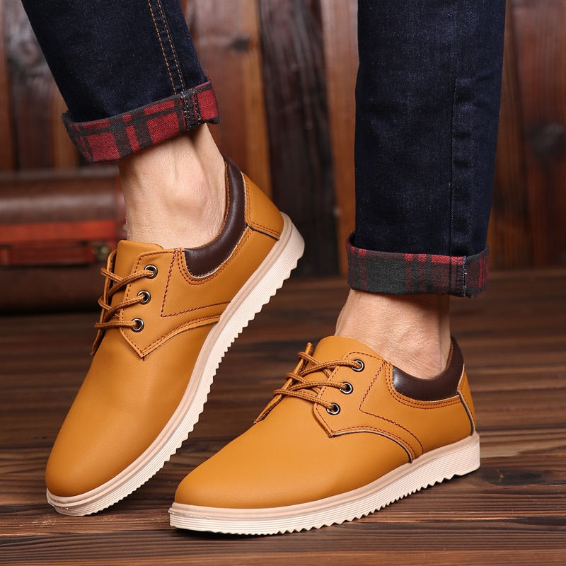 Thumbnail: Men Leather Casual Shoes