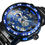 Thumbnail: Mechanical Watch Men Carving Crystal Iced Out Mens Watches