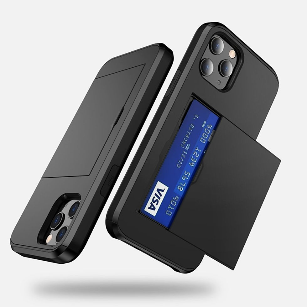 Thumbnail: AMZER Hybrid Credit Card Case With Holster for iPhone 12