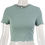 Miniatura: Summer Knitted Womens Tops  Fashionable Summer Tops Woman Plain Crop Top