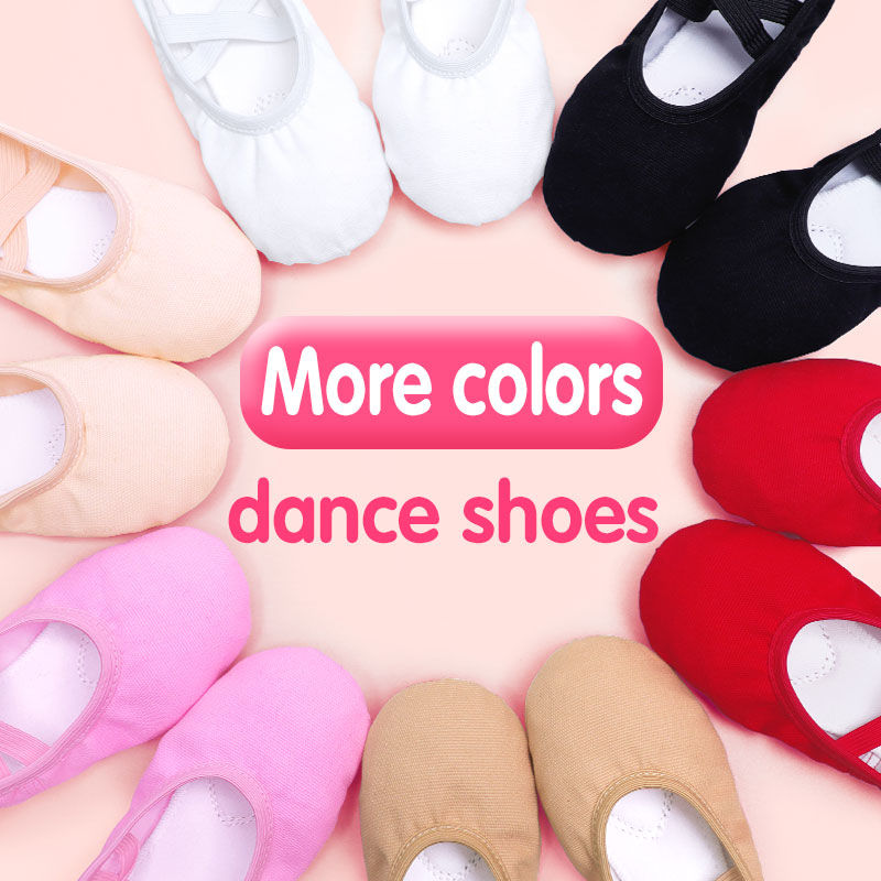Thumbnail: Girls Kids Pointe Shoes Dance Slippers