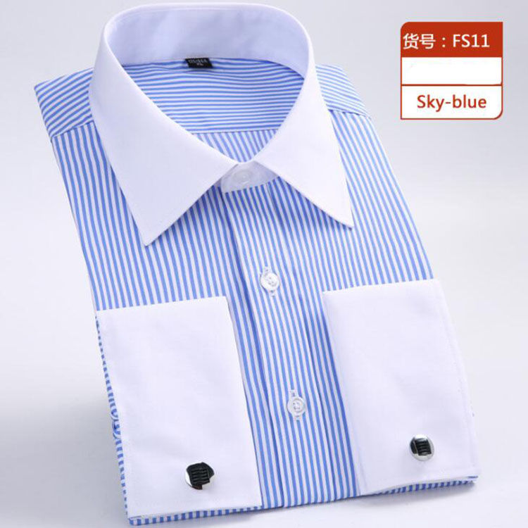 Thumbnail: Formal Mens French Cuff Dress Shirt
