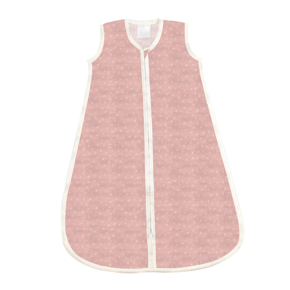 Thumbnail: Pink Pearl Polka Dot Bamboo Sleep Sack