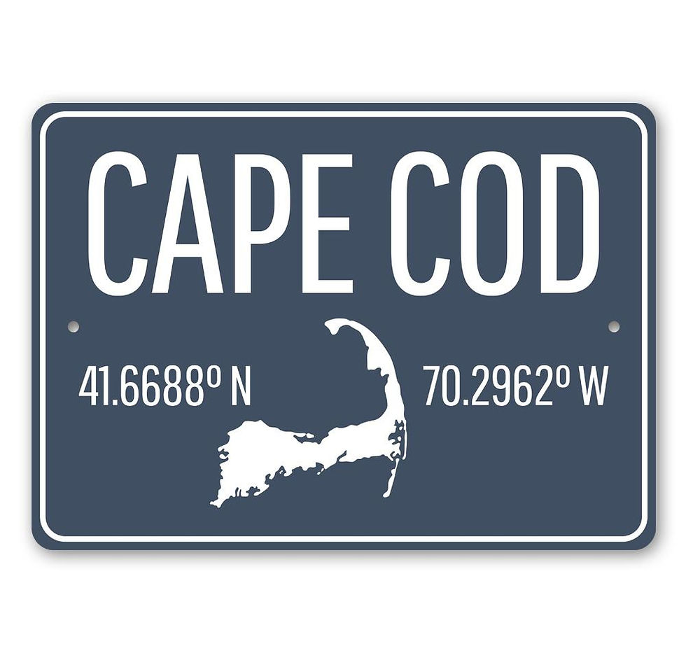 Thumbnail: Cape Cod Coordinates Sign