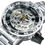 Thumbnail: Mechanical Watch Men Carving Crystal Iced Out Mens Watches