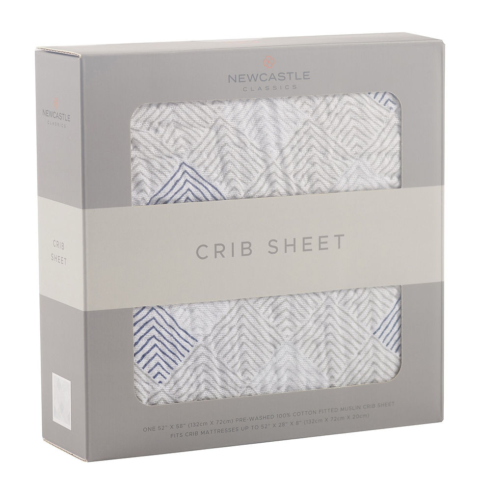 Thumbnail: Mountain Peak Cotton Muslin Crib Sheet