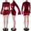 Miniatura: Women Bodycon Flare Sleeve Velvet  Dress