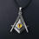 Thumbnail: Men's Vintage Punk Masonic Symbol