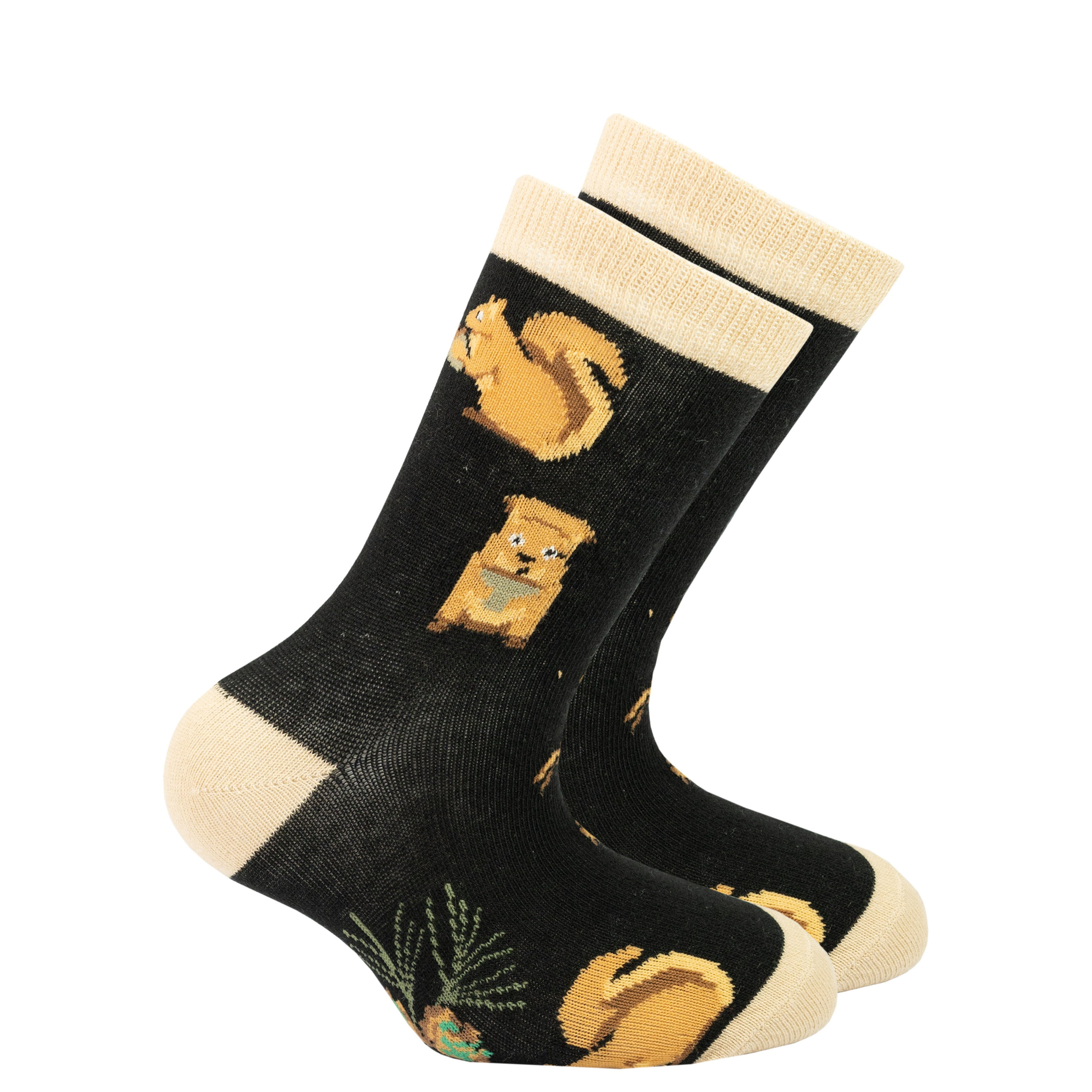 Kids Squirrel Socks