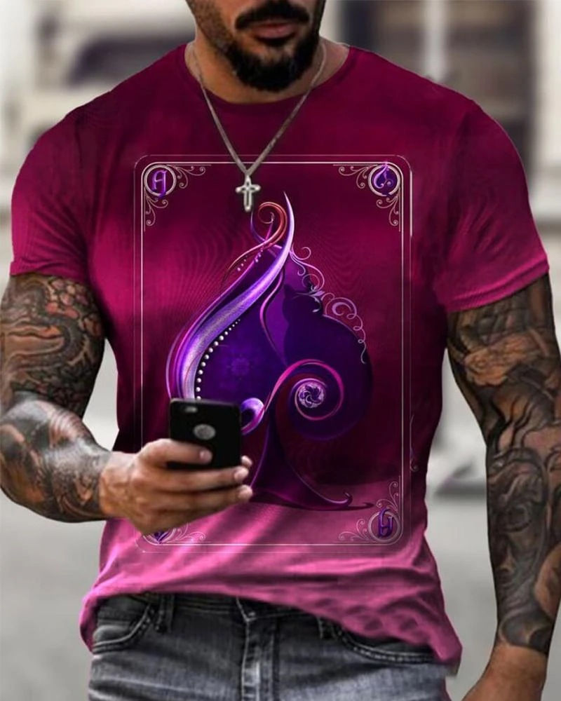 Miniatura: Mens T Shirts Oversized Loose