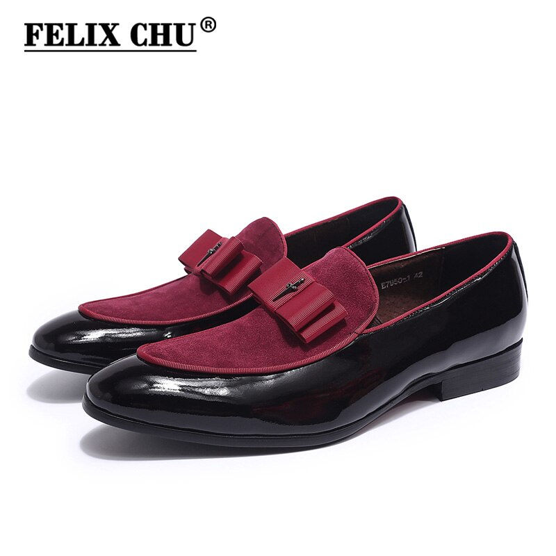 Miniatura: Handmade Genuine Patent Leather and Cow Suede