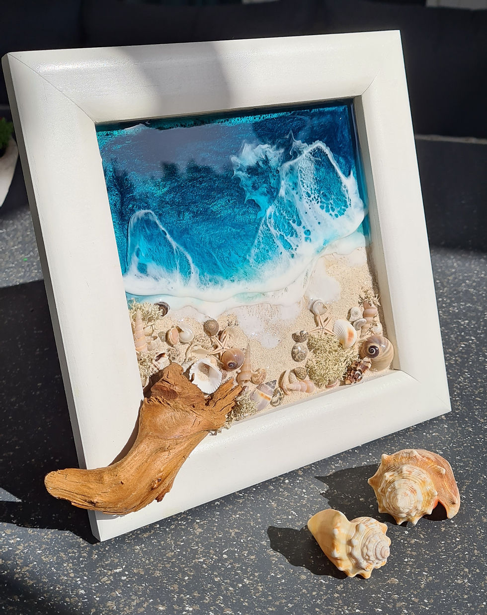 Miniaturbild: SOLD - Little Beach in a Frame