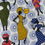 Thumbnail: African dancing women fabric with orange for scale