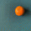 Thumbnail: Turquoise diamond Shweshwe cotton fabric with orange for scale