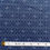 Thumbnail: Indigo Shweshwe fabric – ying yang ovals with tape measure 10-inch scale, Da Gama Three Cats