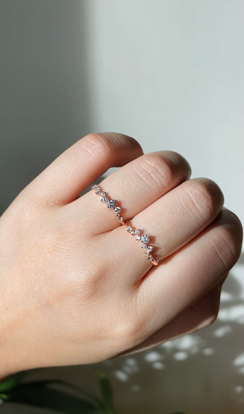 Delphin Slim Diamond Ring