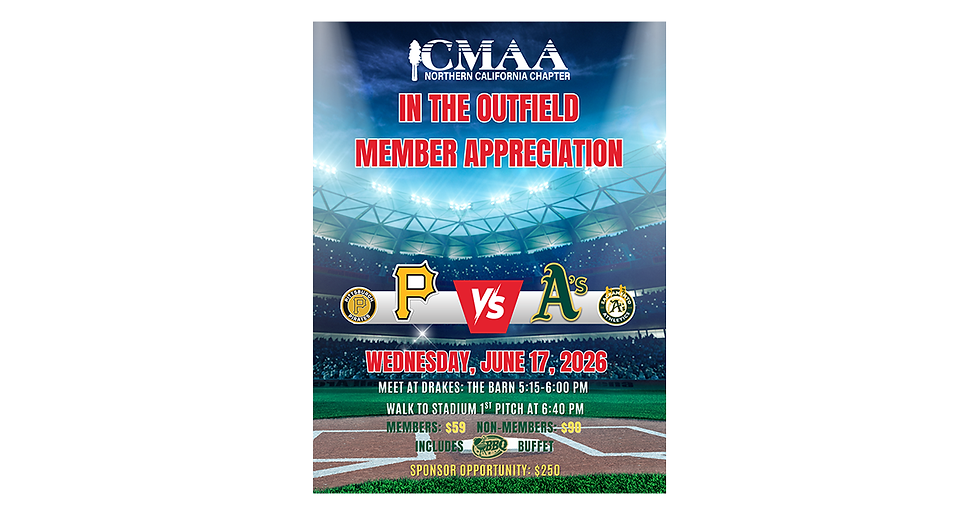 Member Appreciation, CMAA in the Outfield, Pirates V. Athletics