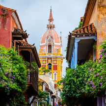 The church in Cartagena Colombia