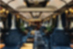 The bar inside the Venice Simplon-Orient-Express